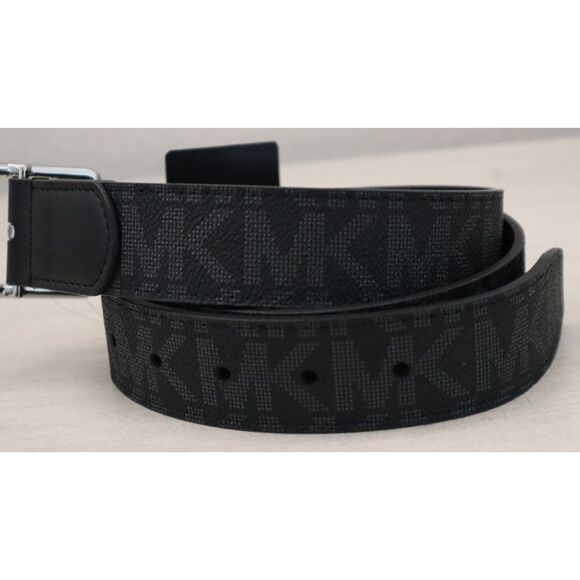Michael Kors 86S5SBLY7B Men's Sz 36 Black 34MM Swivel Reversible Dress Belt - Picture 1 of 8